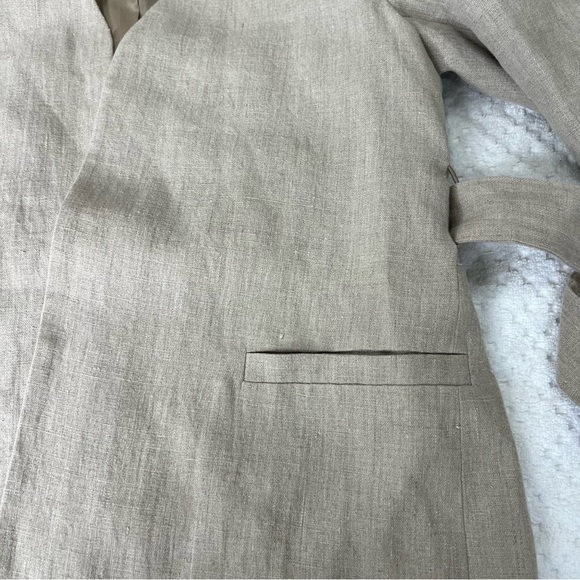 COS Open Front Linen Blazer - Picture 9 of 11